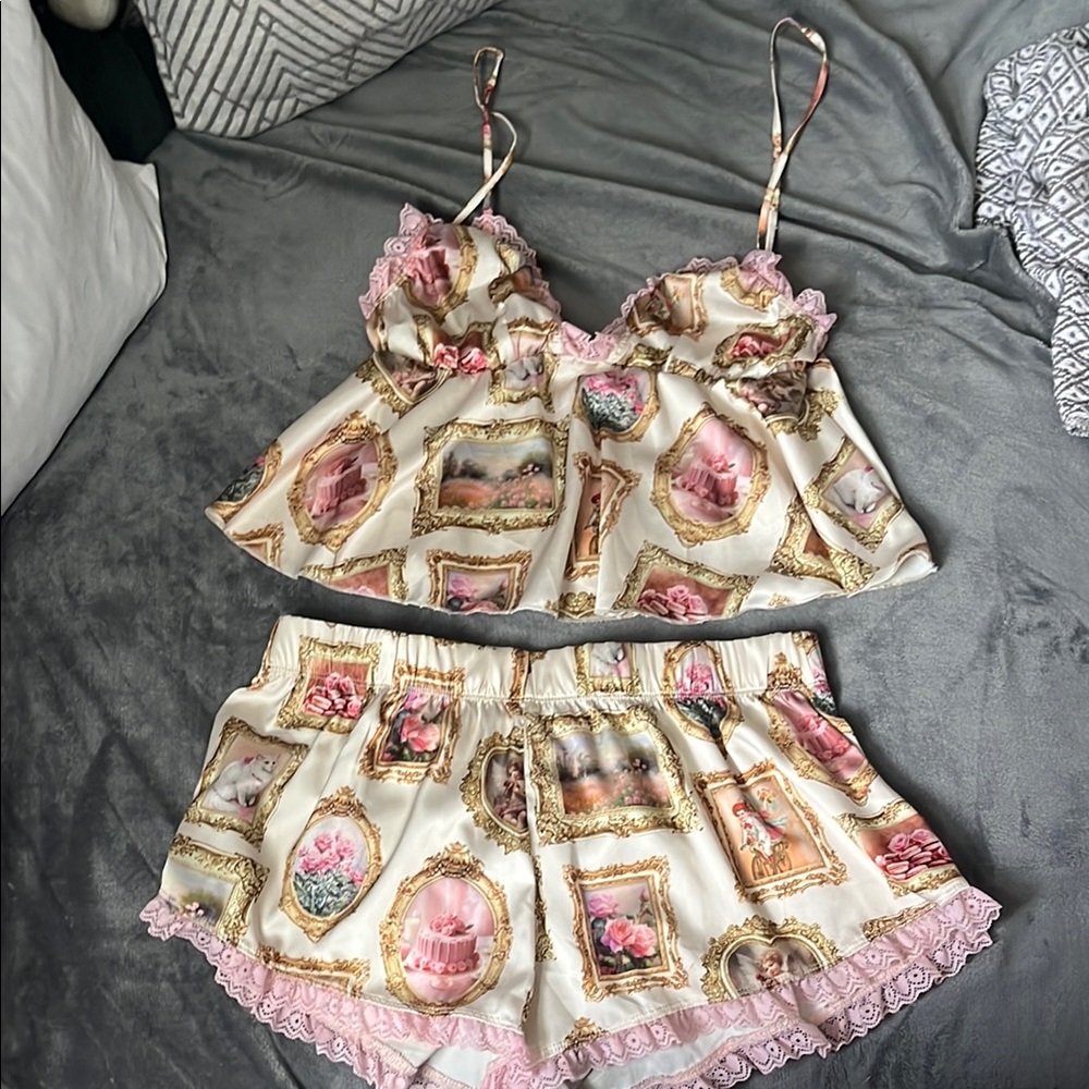 Sugar Thrills Large Silky Sleepwear Set